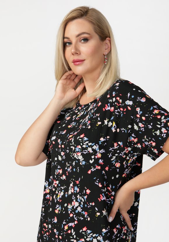 Платье в мелкий цветочек Майя шир.  580, рис. 14