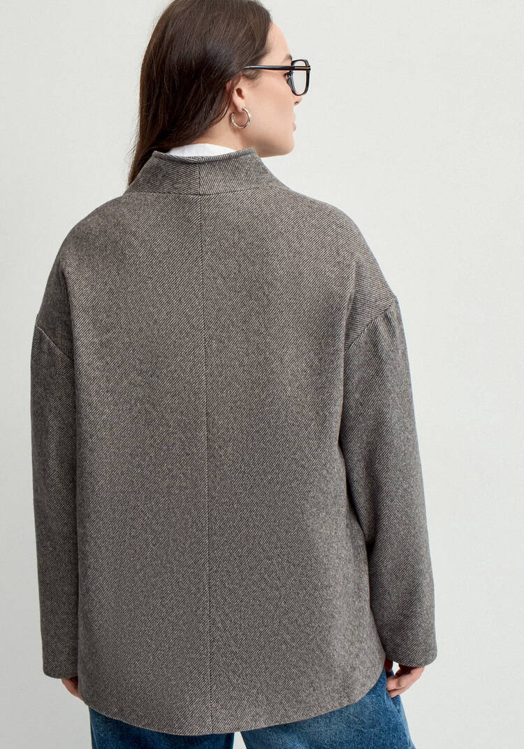 Пиджак с асимметричной застёжкой шир.  750, рис. 27