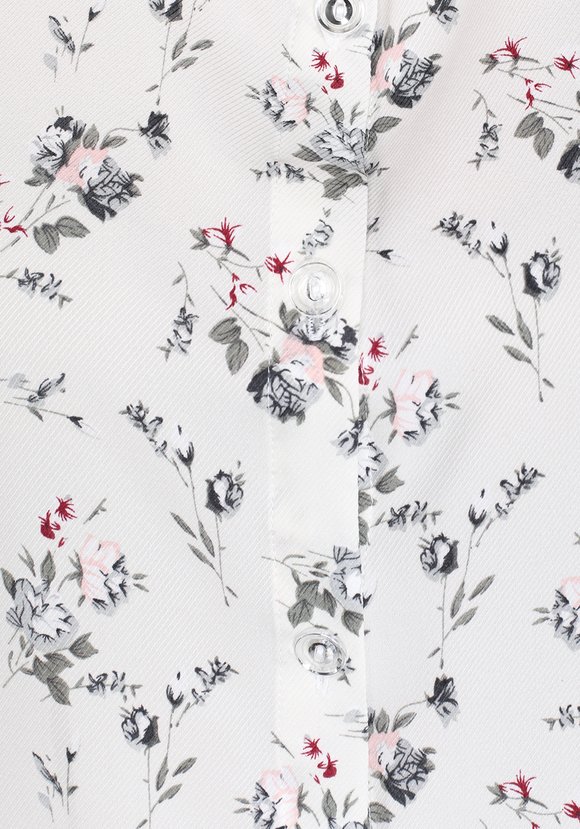 Рубашка на пуговицах с цветочным принтом шир.  580, рис. 12