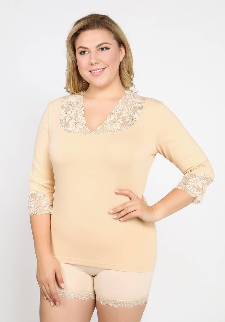 Майка с рукавом 3/4 Кармен шир.  750, рис. 8