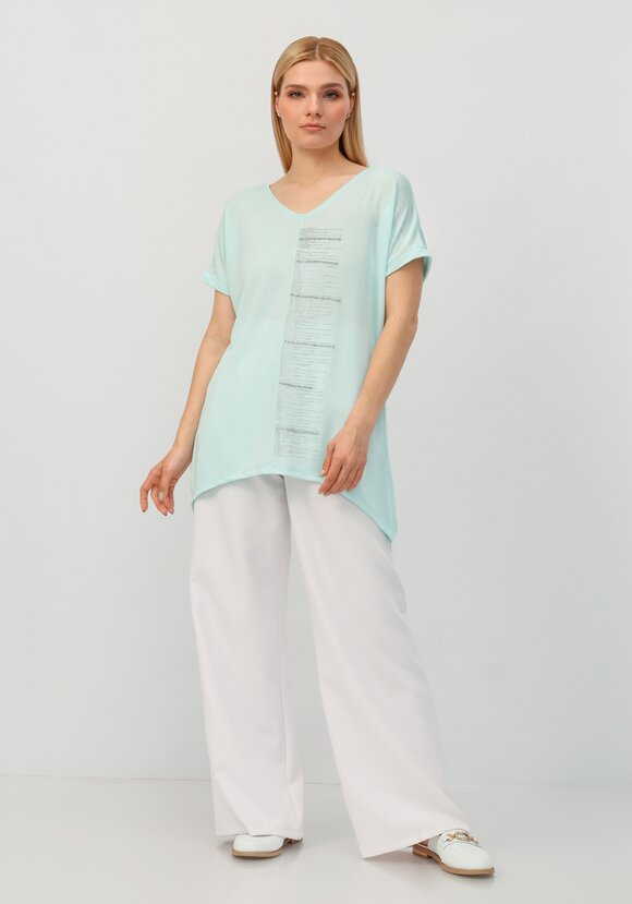 Блуза со стразами Аделина шир.  580, рис. 17