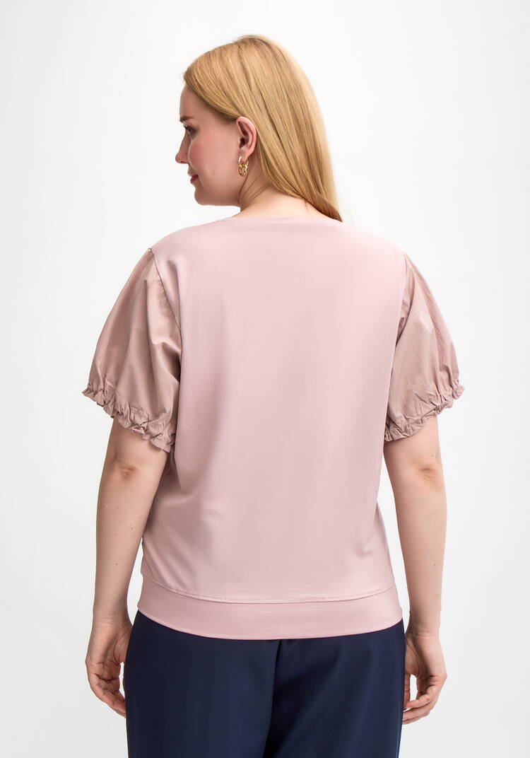 Блуза с ярким принтом и коротким рукавом шир.  750, рис. 15