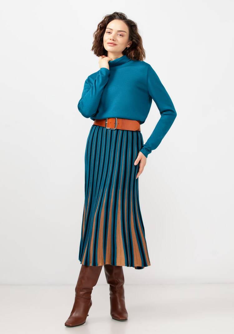 Юбка плиссе мультиколор шир.  750, рис. 9