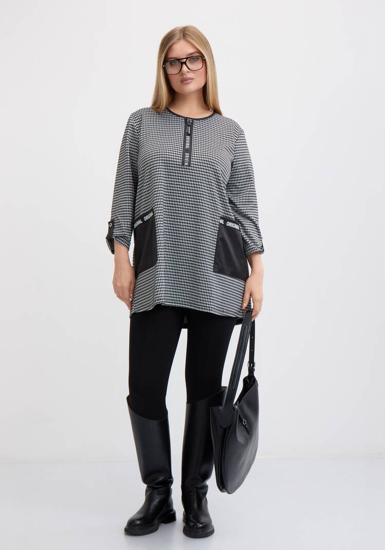 Туника контранстной отделки шир.  750, рис. 8