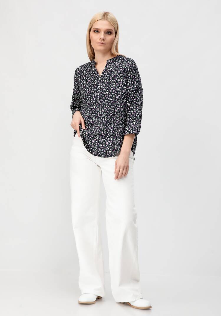 Рубашка с цветочным принтом Элен шир.  750, рис. 7
