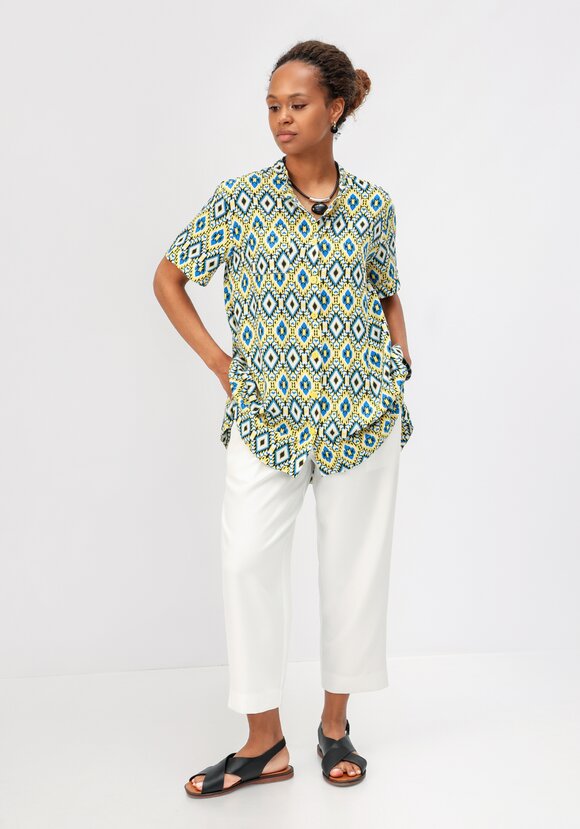 Блуза с геометрическим рисунком шир.  580, рис. 16