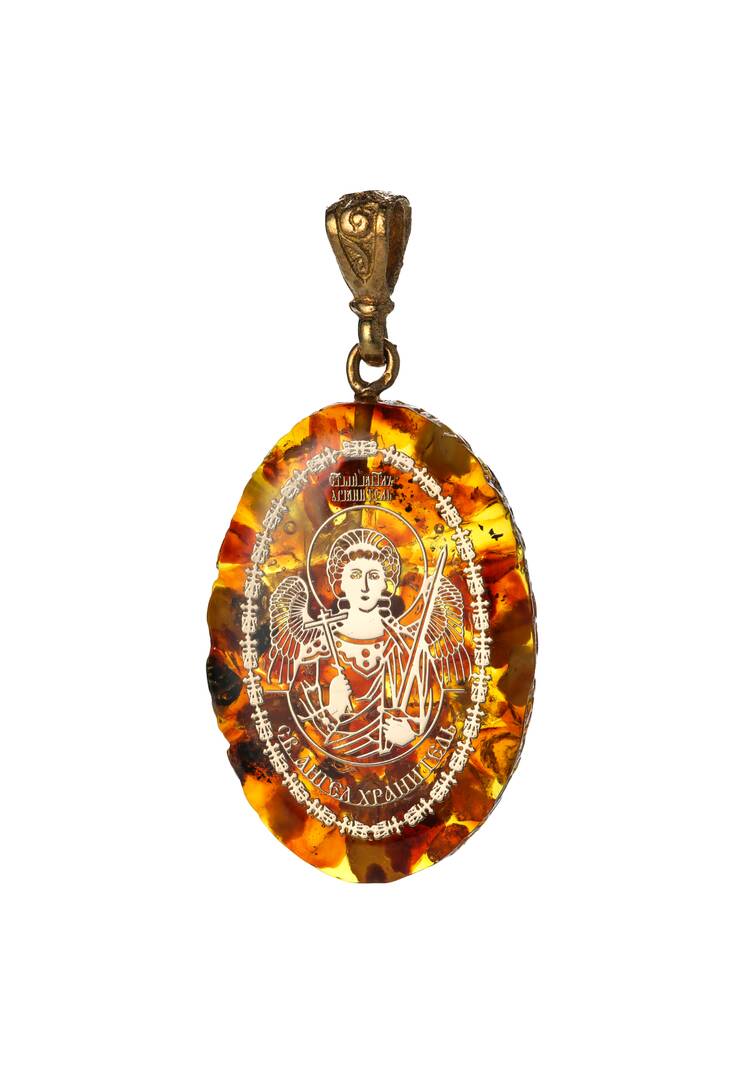 Подвеска-иконка из янтаря шир.  750, рис. 7