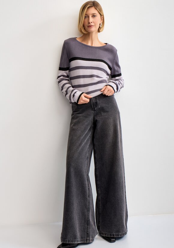 Джемпер в полоску с метанитью шир.  580, рис. 18