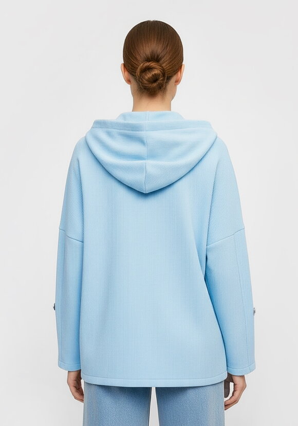 Толстовка на молнии со стразами шир.  580, рис. 9