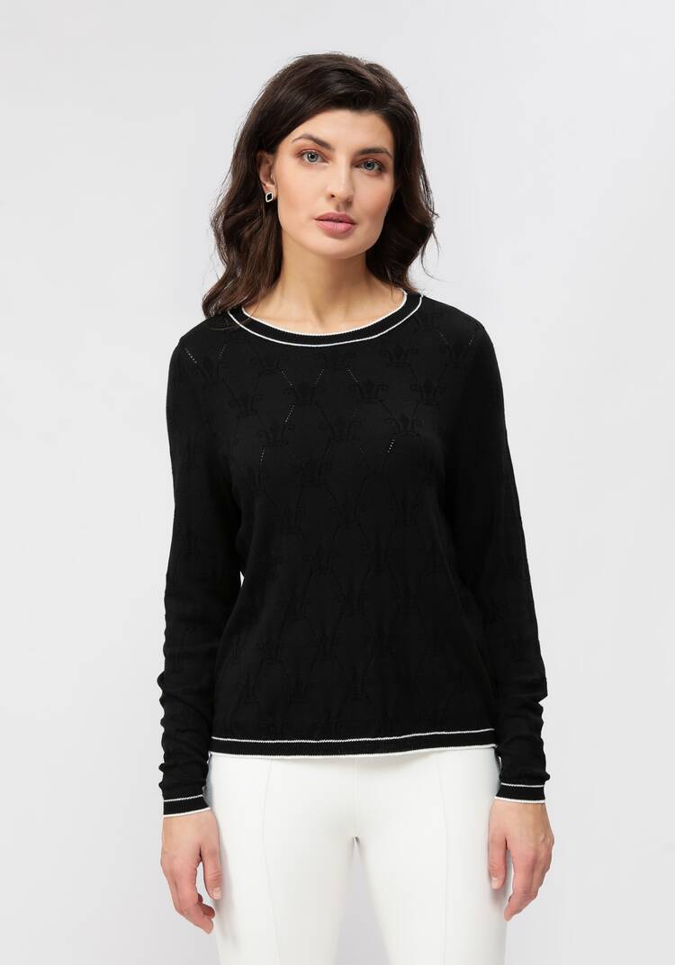 Джемпер с фактурным принтом шир.  750, рис. 4