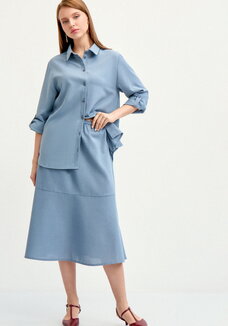 Юбка-годе изо льна