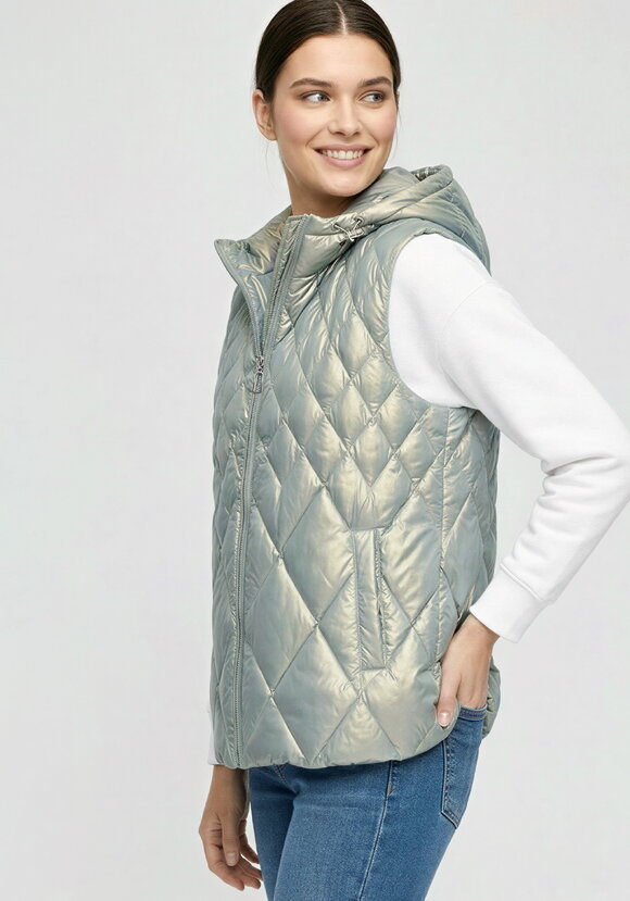 Жилетка женская, стеганая шир.  580, рис. 6