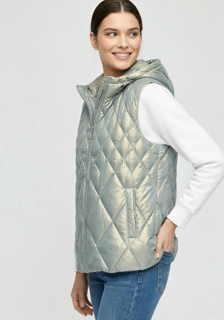 Жилетка женская, стеганая шир.  750, рис. 6