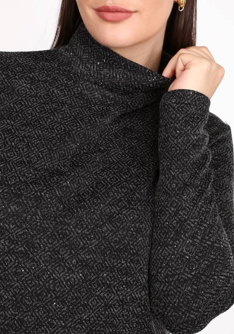 Водолазка базовая с люрексом шир.  750, рис. 19