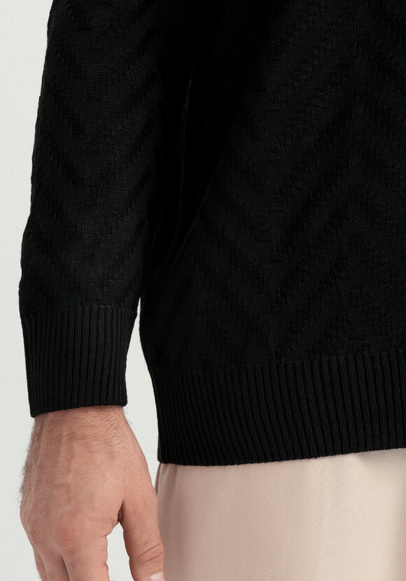 Джемпер с фактурным рисунком елочка шир.  580, рис. 14