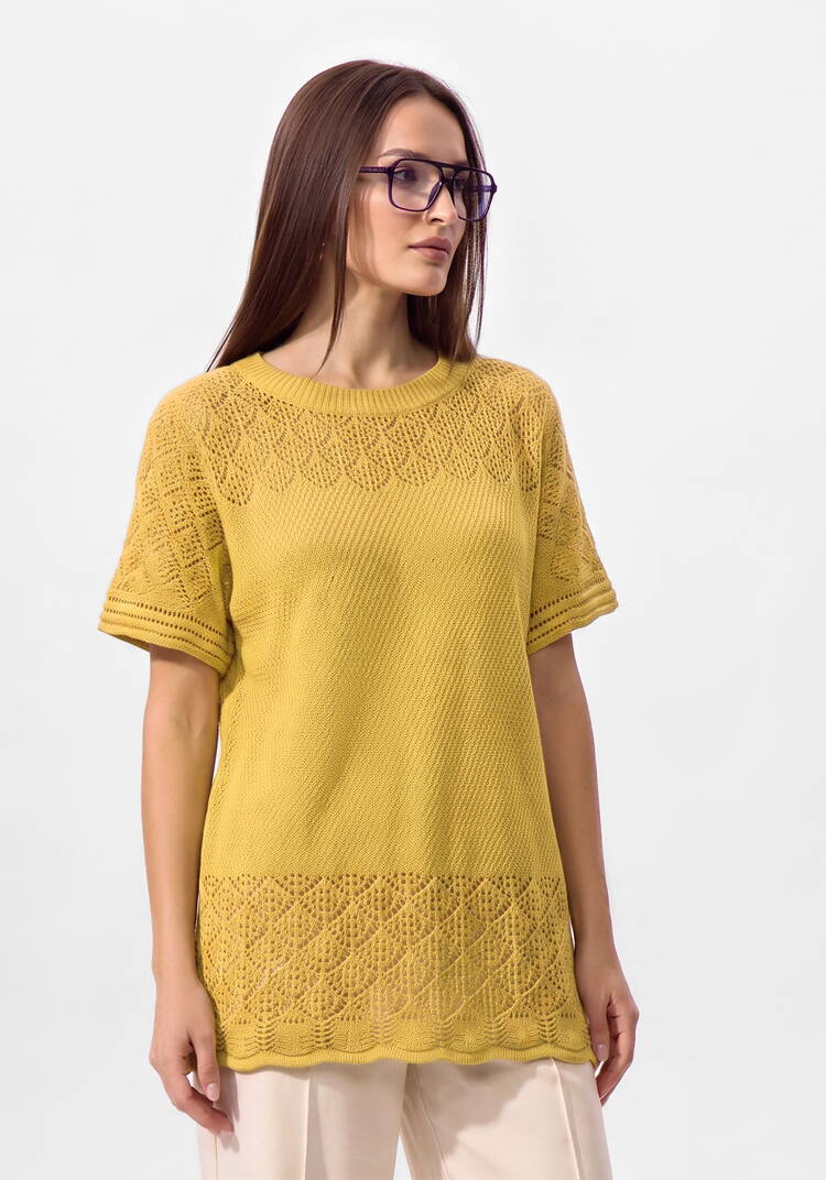 Блуза ажурная Варвара шир.  750, рис. 14