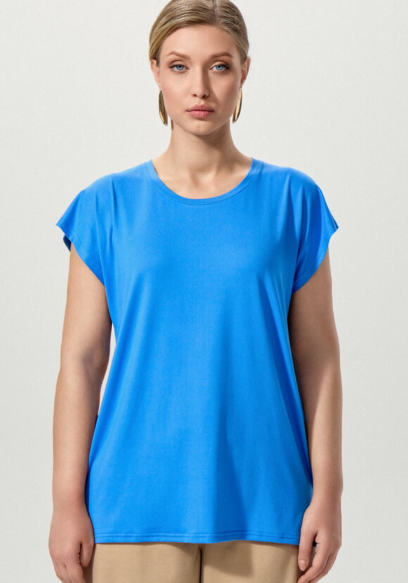 Блуза однотонная базовая без рукавов шир.  580, рис. 4