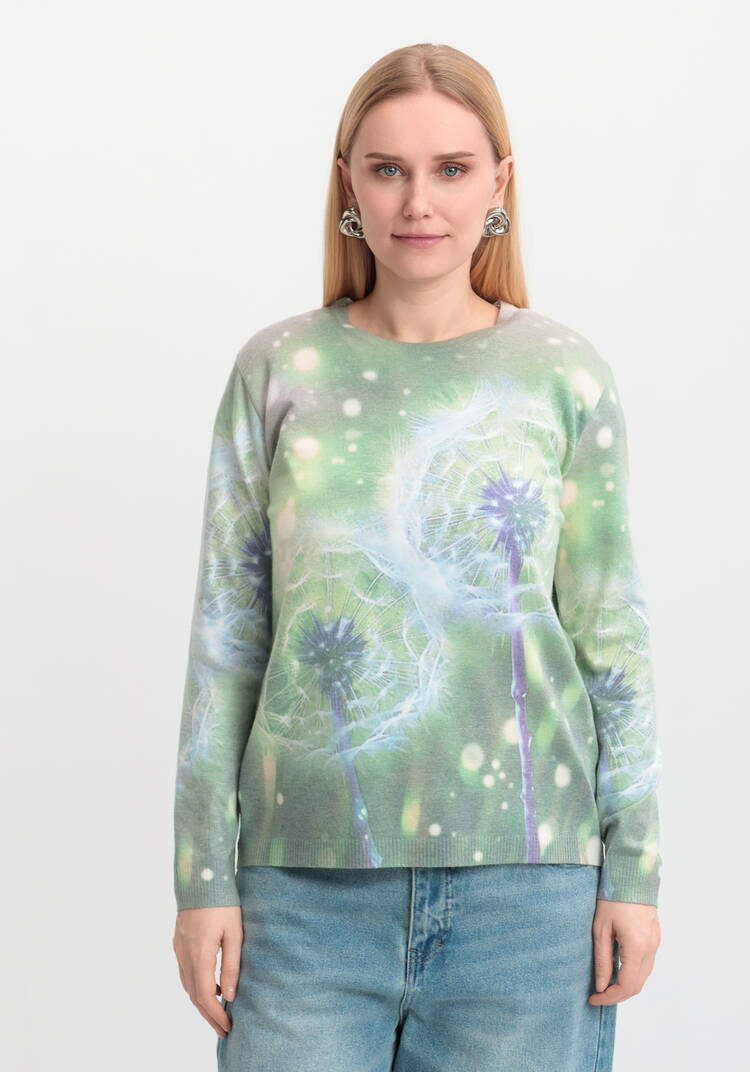 Джемпер Цветочная симфония шир.  750, рис. 4