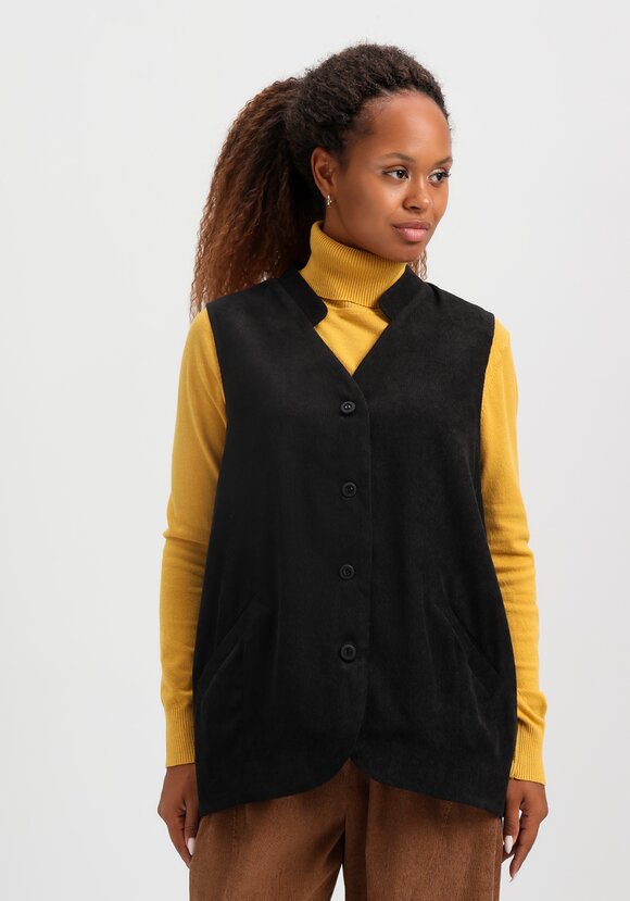 Жилет из вельвета с карманами шир.  580, рис. 4