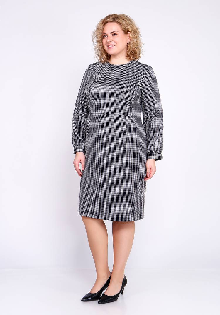 Платье-футляр с круглым воротом шир.  750, рис. 6