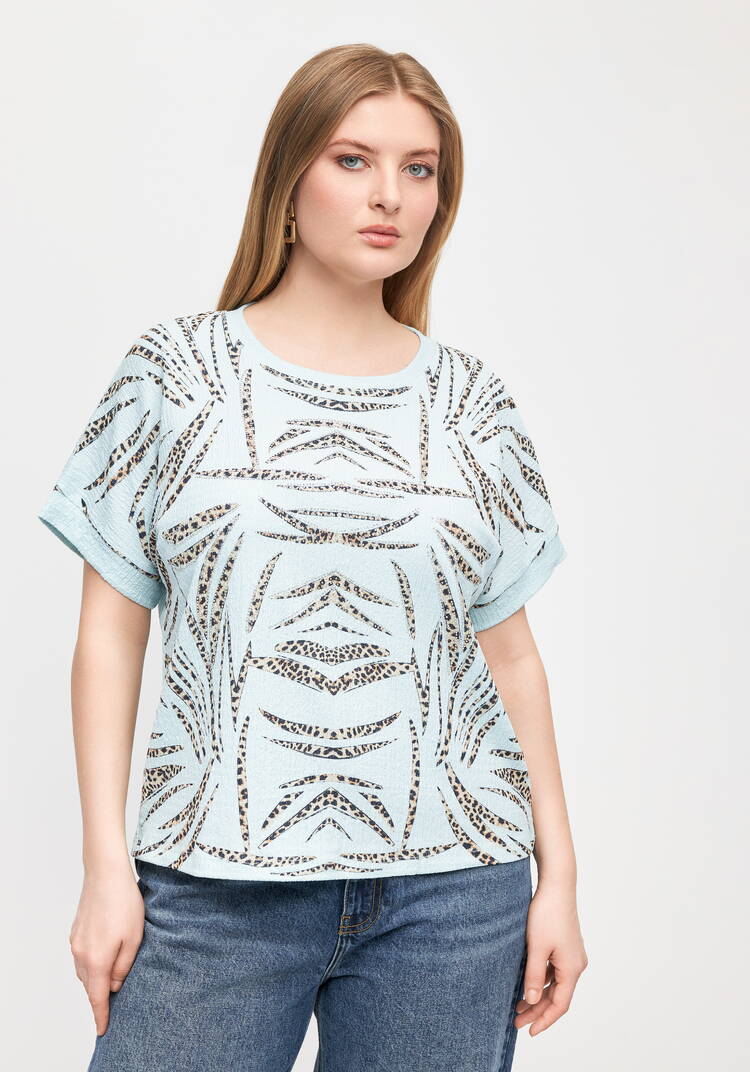 Блуза Стремительный взгляд шир.  750, рис. 4