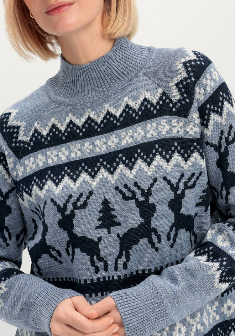 Джемпер с рождественским рисунком шир.  750, рис. 16