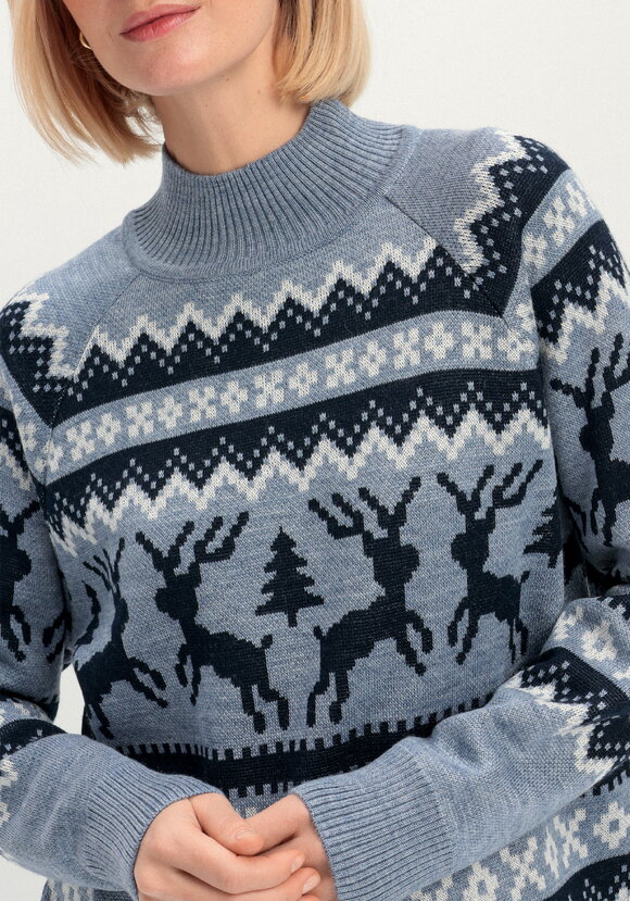 Джемпер с рождественским рисунком шир.  580, рис. 16