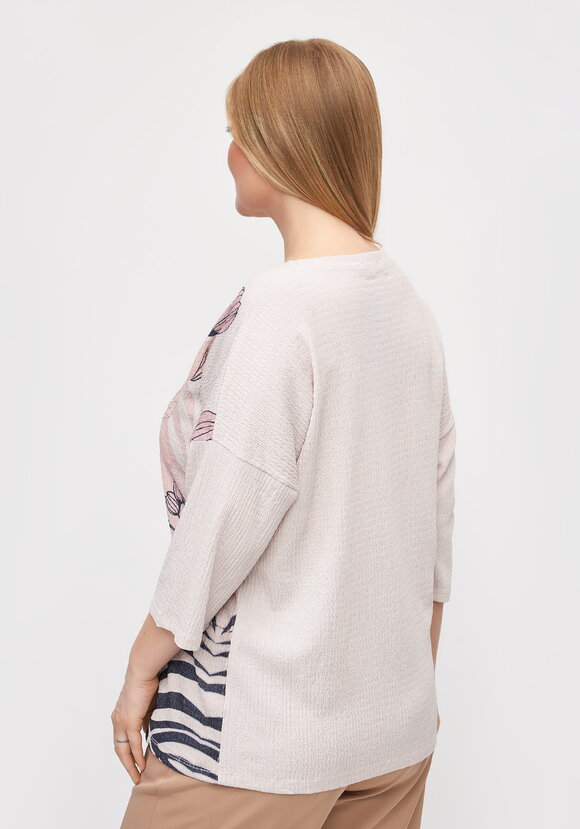 Блуза с цветочным принтом Амелия шир.  580, рис. 21