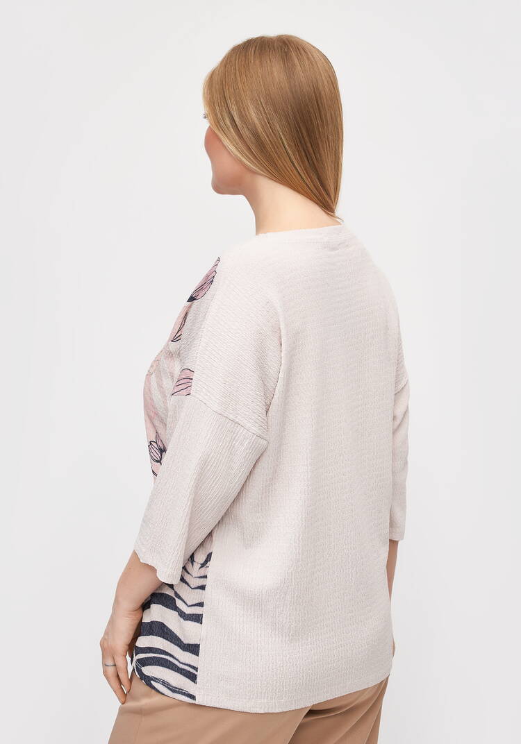 Блуза с цветочным принтом Амелия шир.  750, рис. 21