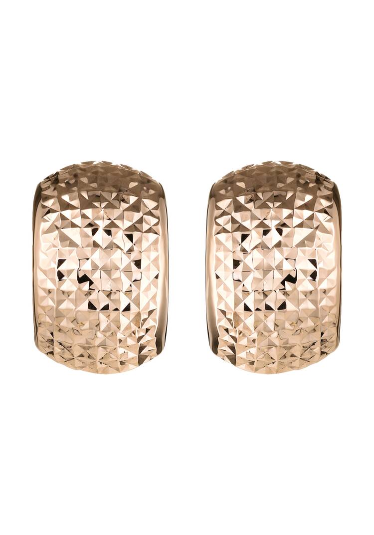 Серьги золотые Роскошный блеск шир.  750, рис. 4