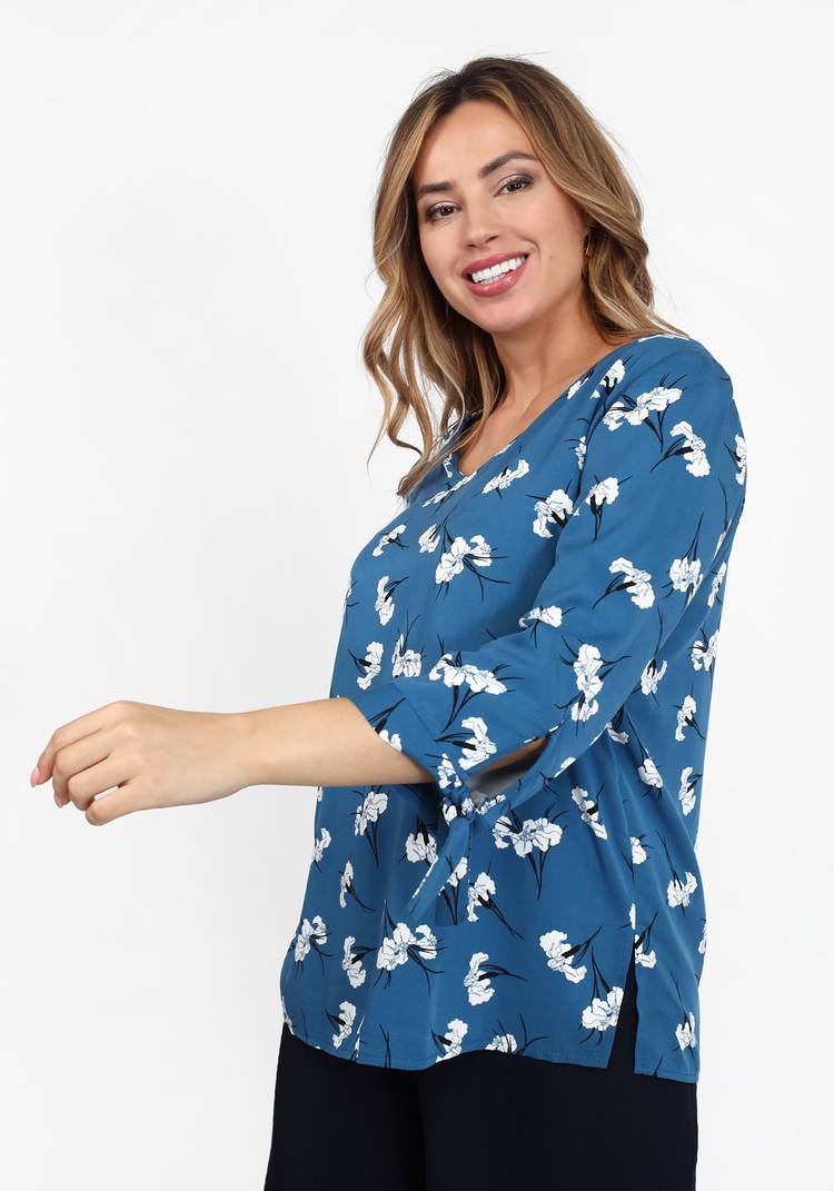 Блуза с V-образным вырезом и с завязками шир.  750, рис. 5