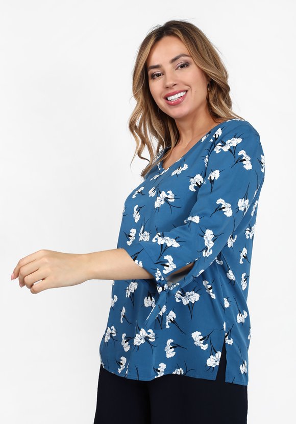 Блуза с V-образным вырезом и с завязками шир.  580, рис. 5