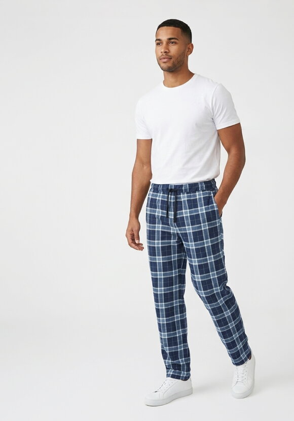 Брюки мужские прямые на резинке со шнурком шир.  580, рис. 1