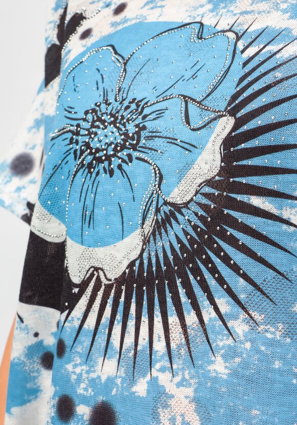 Футболка со стразами Мелисса шир.  580, рис. 15