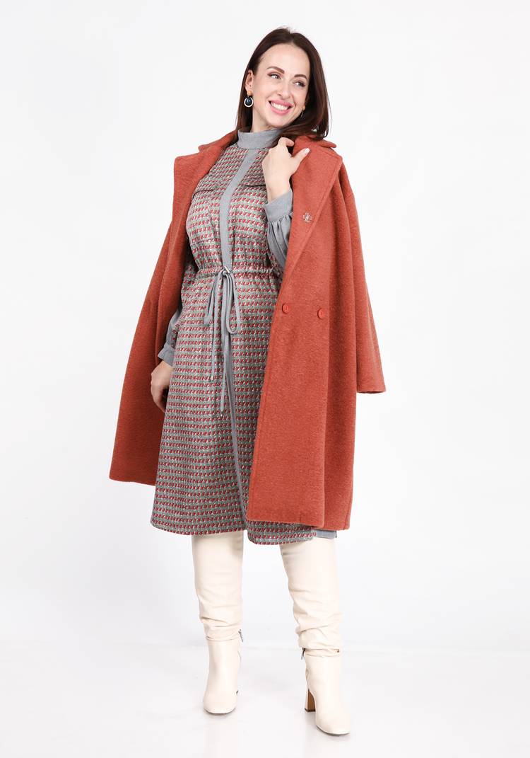 Пальто с отложным воротником и карманами шир.  750, рис. 7