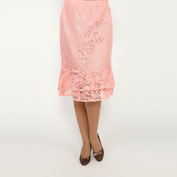 Юбка на резинке кружевная шир.  580, рис. 19