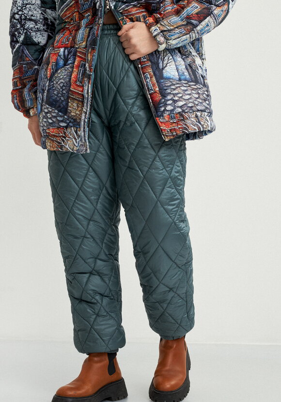 Брюки стеганые, утеплённые Элина шир.  580, рис. 8