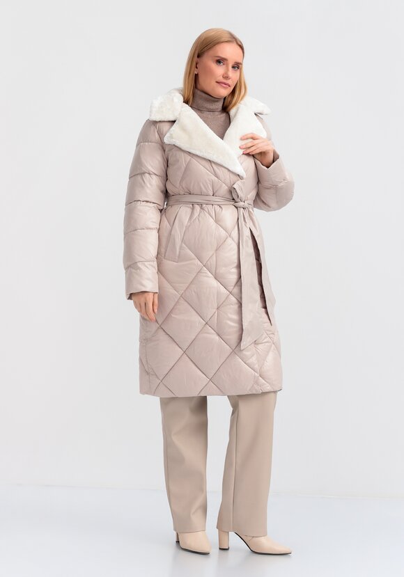 Пуховик со съемным капюшоном Адель шир.  580, рис. 9