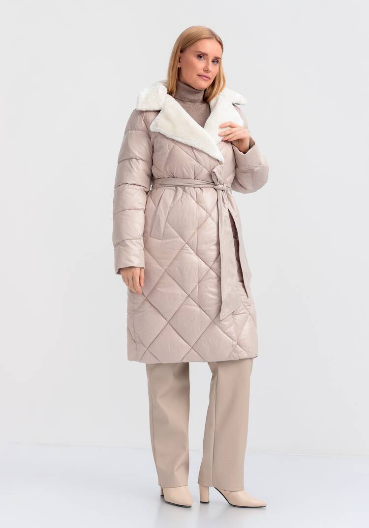 Пуховик со съемным капюшоном Адель шир.  750, рис. 9