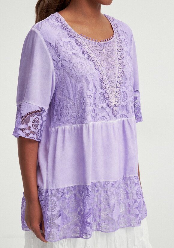 Туника ярусная кружевная шир.  580, рис. 15