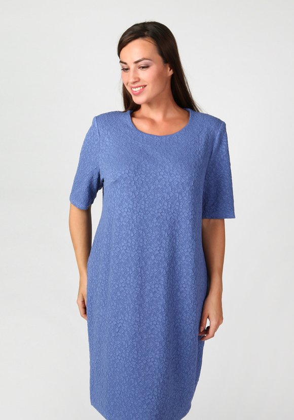 Платье-миди прямого силуэта шир.  580, рис. 7