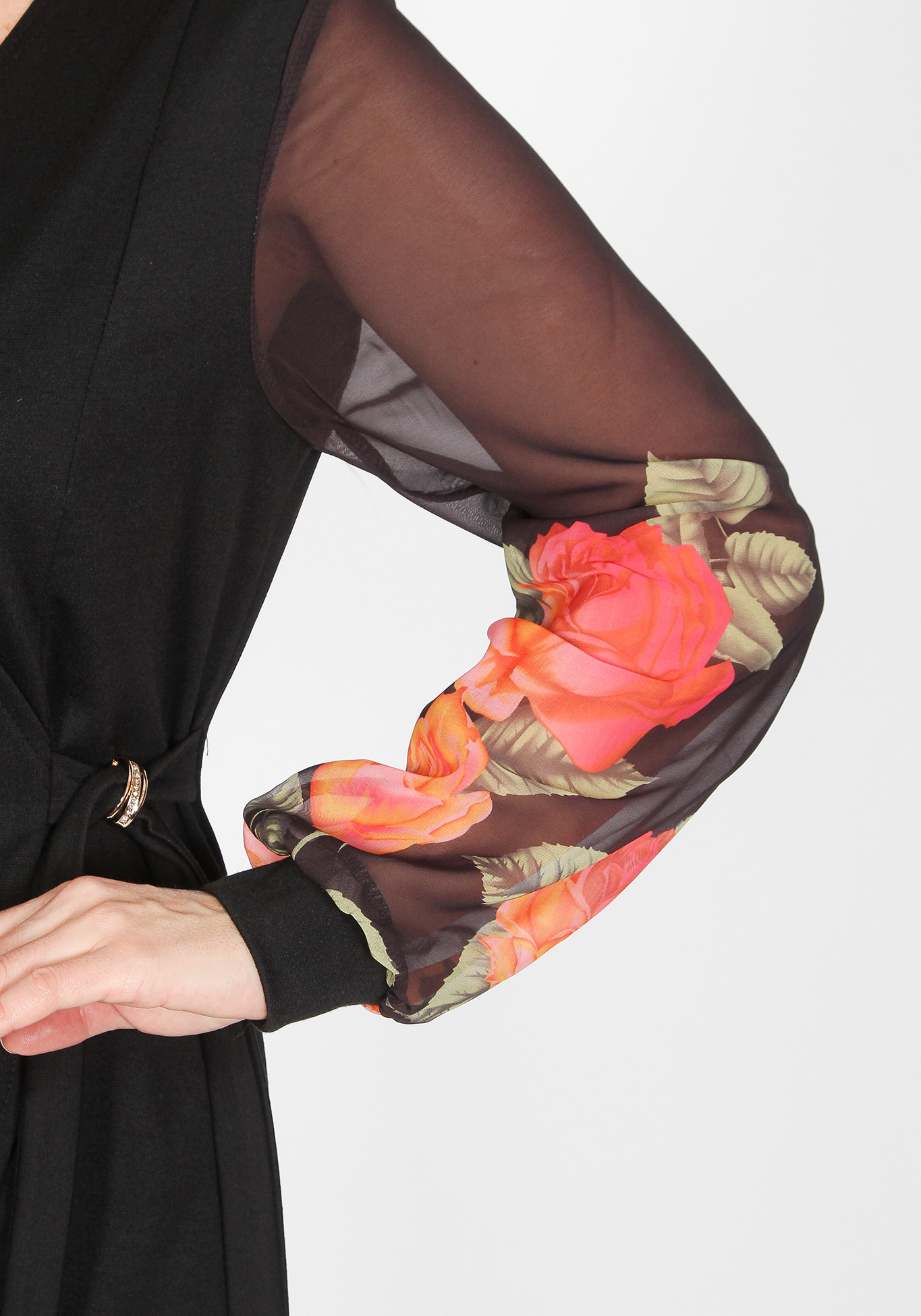 Платье на запахе «Диана» Matex, размер 60, цвет черный - фото 5