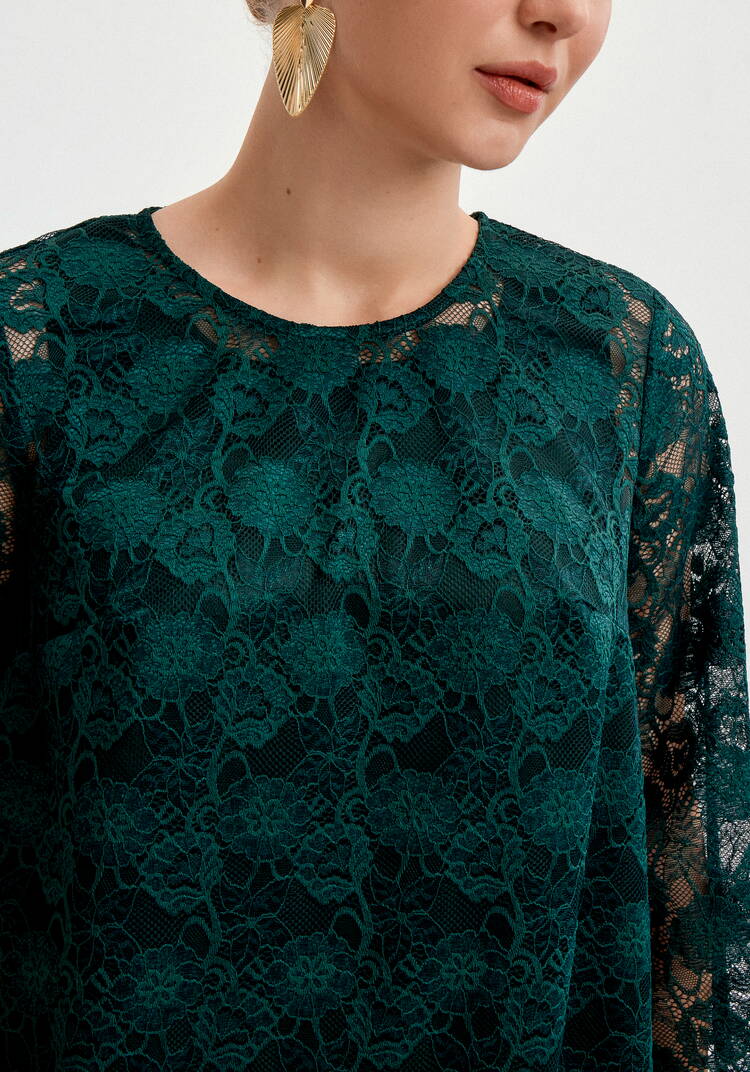 Туника из кружева с топом шир.  750, рис. 8