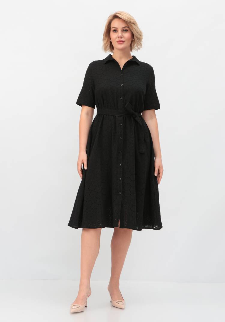 Платье из хлопка с поясом шир.  750, рис. 21