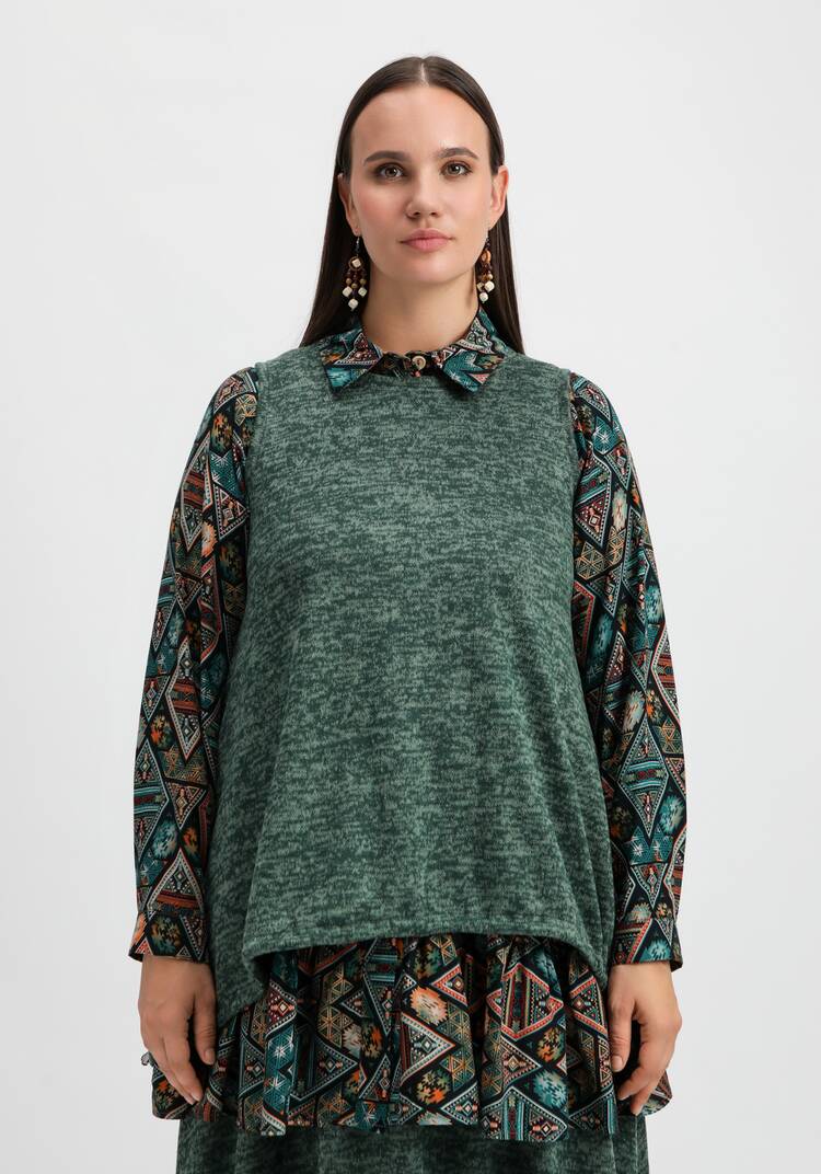 Жилет А-силуэта с кулиской по низу шир.  750, рис. 4