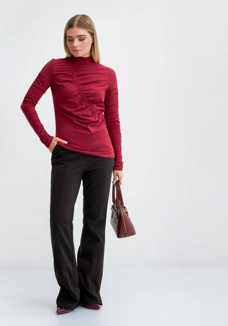 Водолазка со сборкой Хельга шир.  750, рис. 2