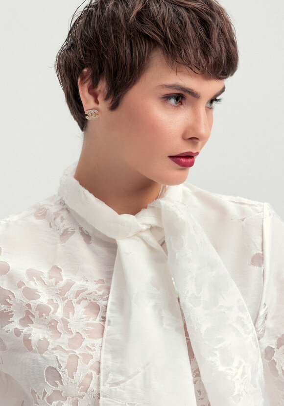 Блуза со съемным бантом шир.  580, рис. 5