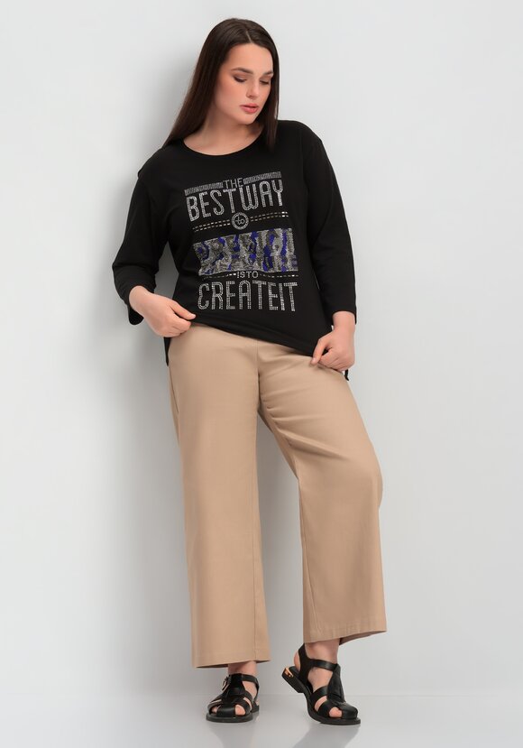 Лонгслив с декором из страз шир.  580, рис. 26