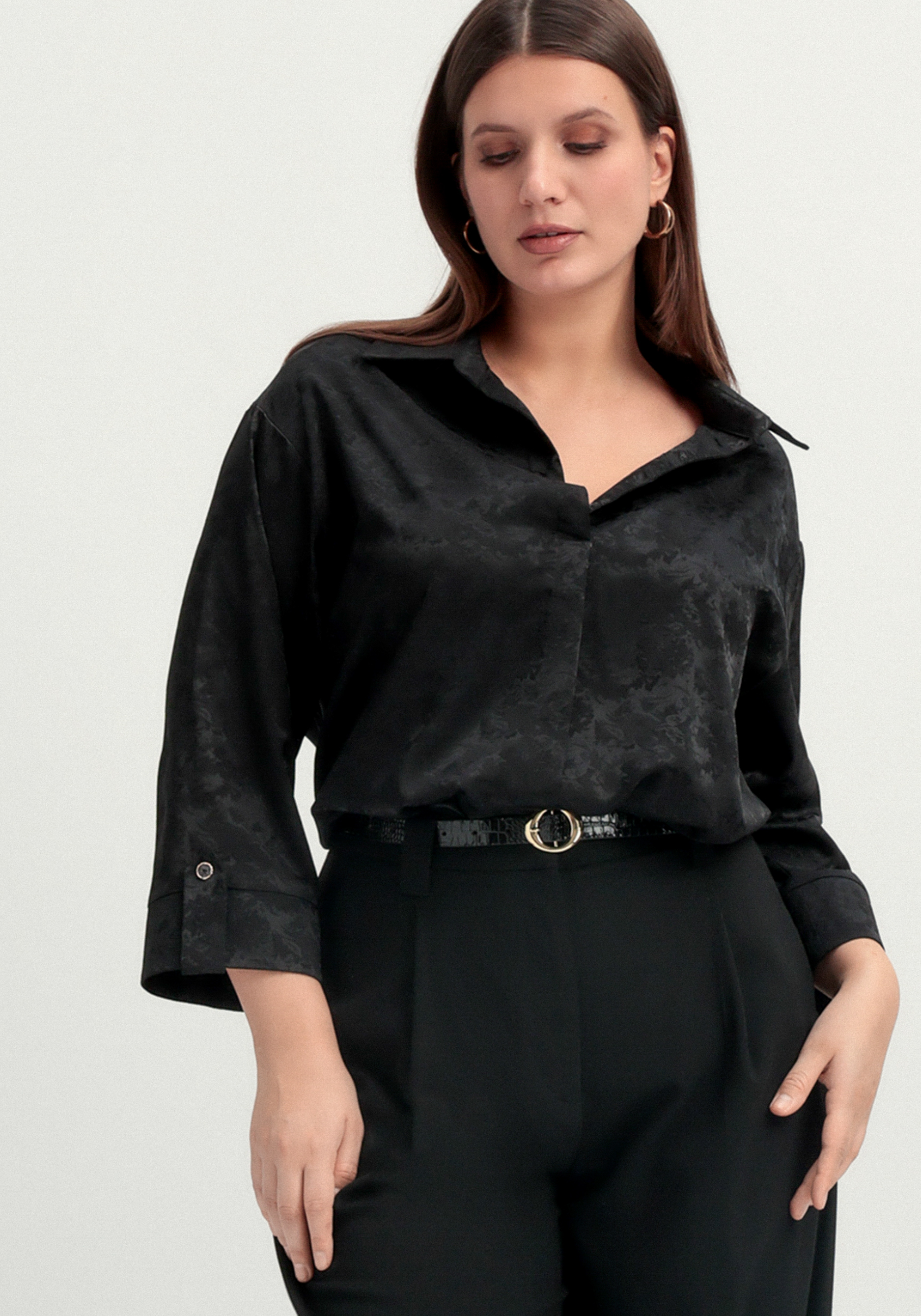 Блуза из шелка с рисунком 1799₽