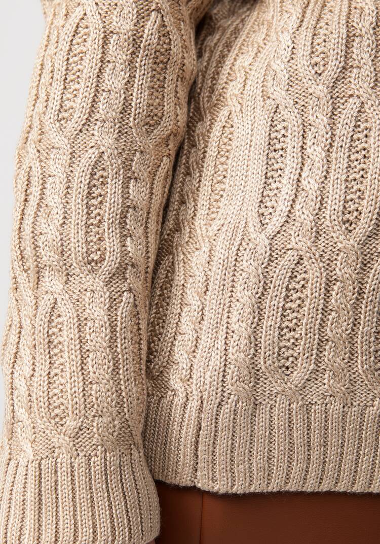 Кардиган удлиненный с объемными косами шир.  750, рис. 6